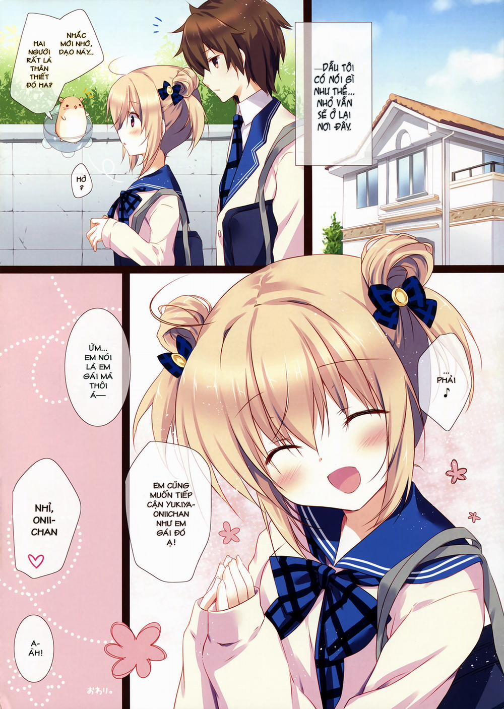 Từ hôm nay, em sẽ trở thành em gái của người địa cầu. Oneshot trang 15