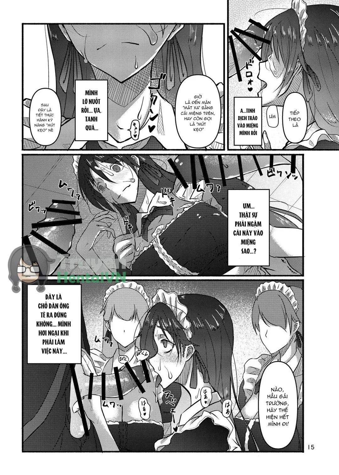 Từ nữ sinh bình thường thành hầu gái Oneshot trang 14