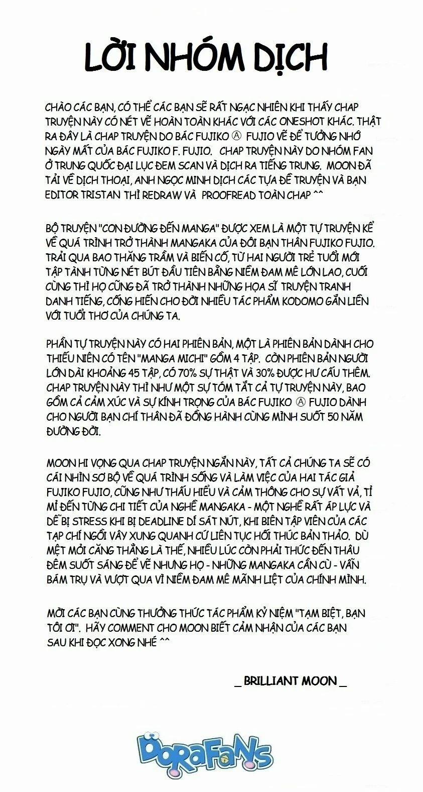 Tự Truyện Của Fujiko Fujio 1 trang 2