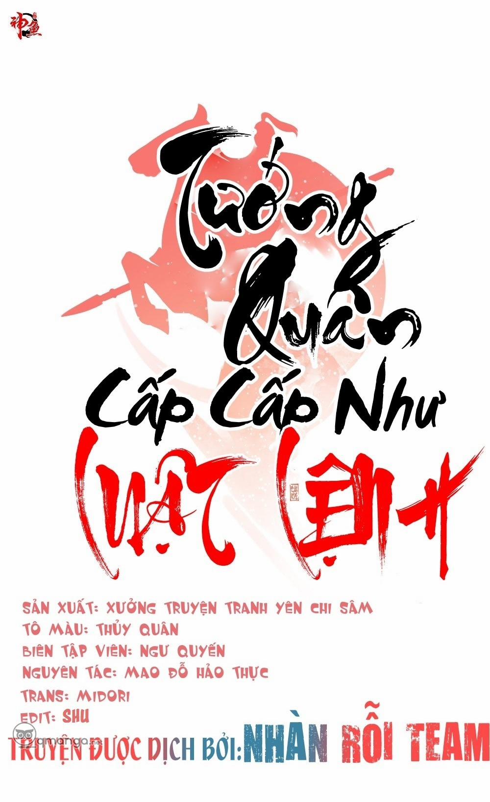 Tướng Quân Cấp Cấp Như Luật Lệnh 11 trang 1