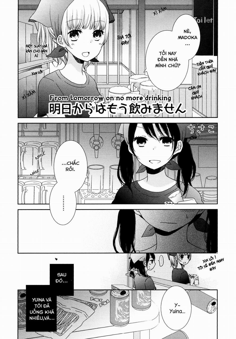 Tuyển tập Yuri Oneshot 0 From Tomorrow On No More Drinking trang 1