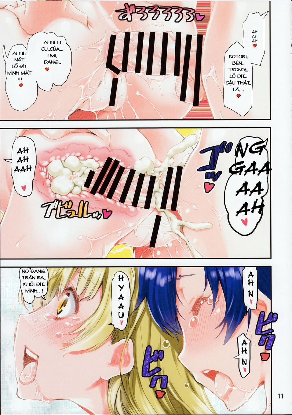 Umi-Chan O Futari De Succhau Hon (Love Live) Oneshot trang 10
