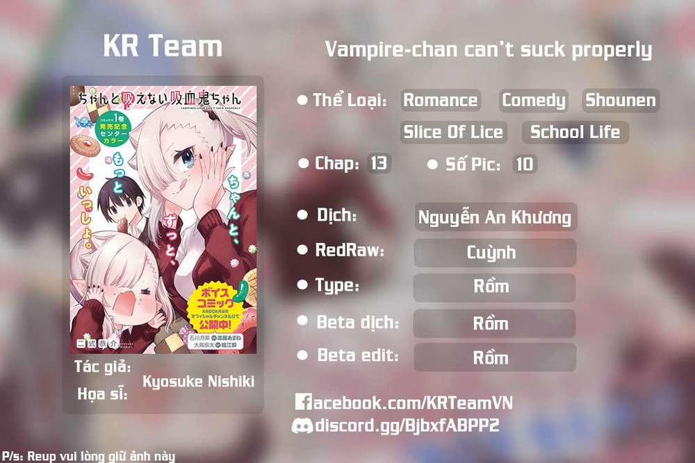 Vampire-Chan Can't Suck Properly 13 trang 0