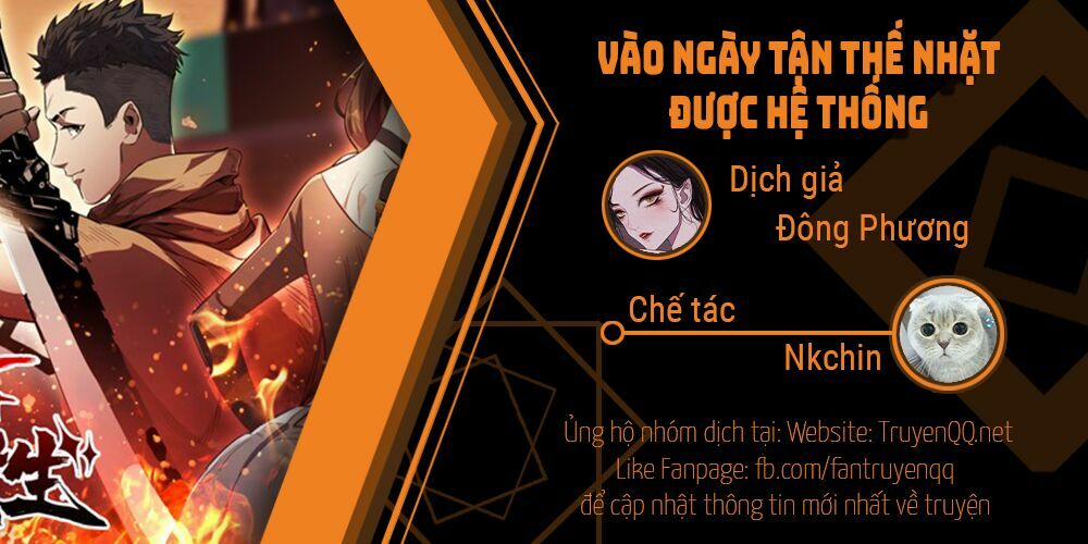 Vào Ngày Tận Thế Nhặt Được Hệ Thống 0 trang 0