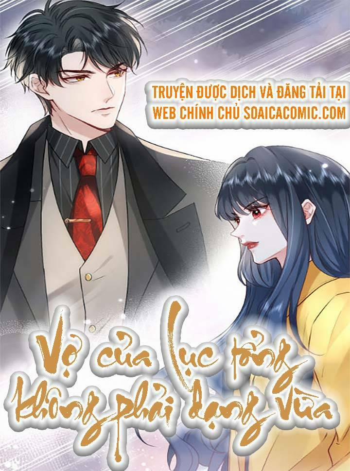 Vợ Của Lục Tổng Không Phải Dạng Vừa 2 trang 1