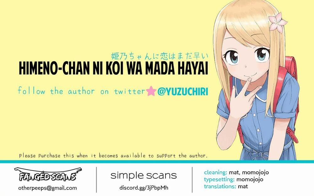 Với Himeno-Chan Thì Yêu Vẫn Còn Quá Sớm Đó! 1 trang 9