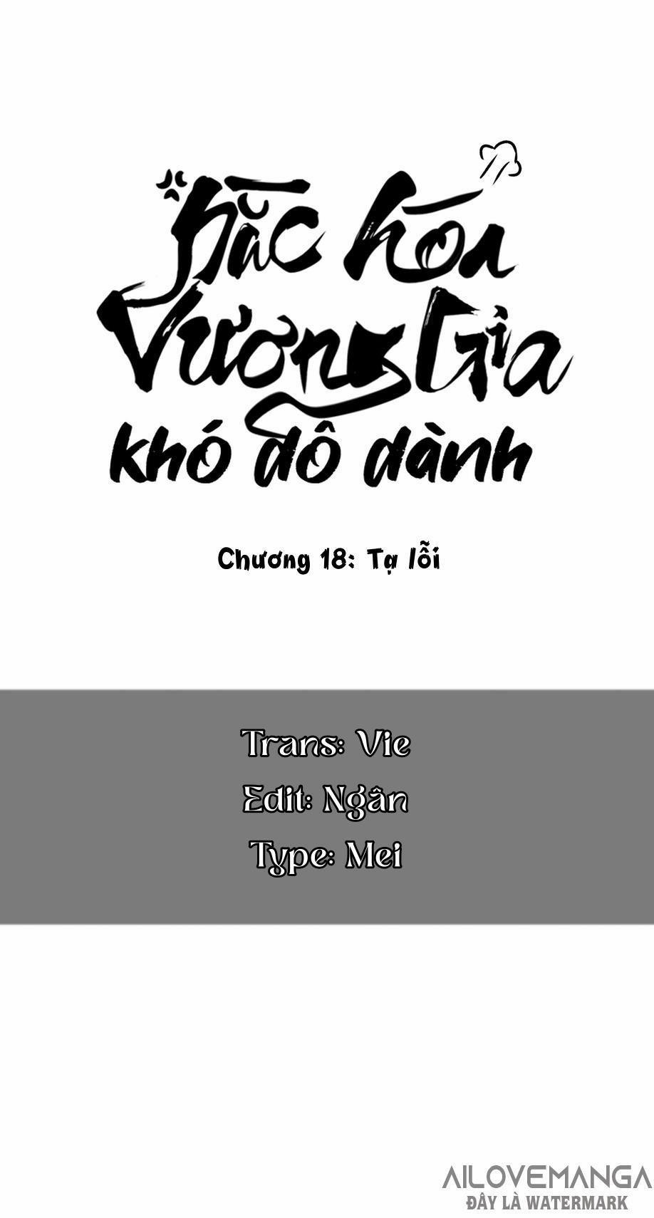 Vương Gia Hắc Hoá Thật Khó Dỗ 18 trang 0