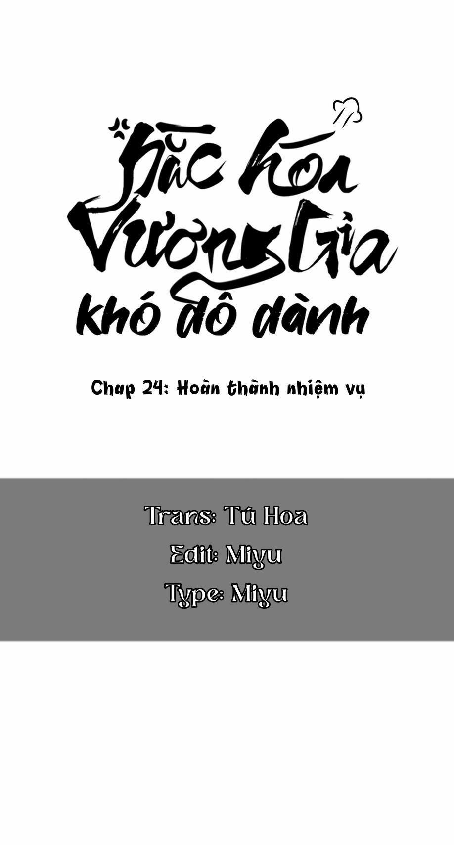 Vương Gia Hắc Hoá Thật Khó Dỗ 24 trang 1