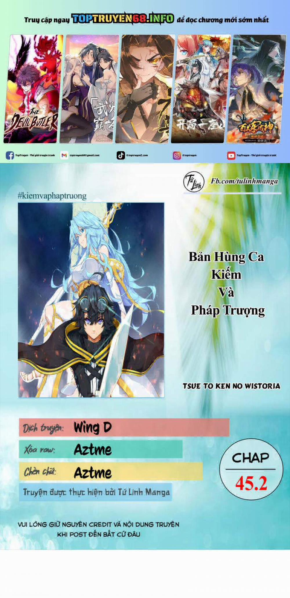 Wistoria Bản Hùng Ca Kiếm Và Pháp Trượng 45.2 trang 0