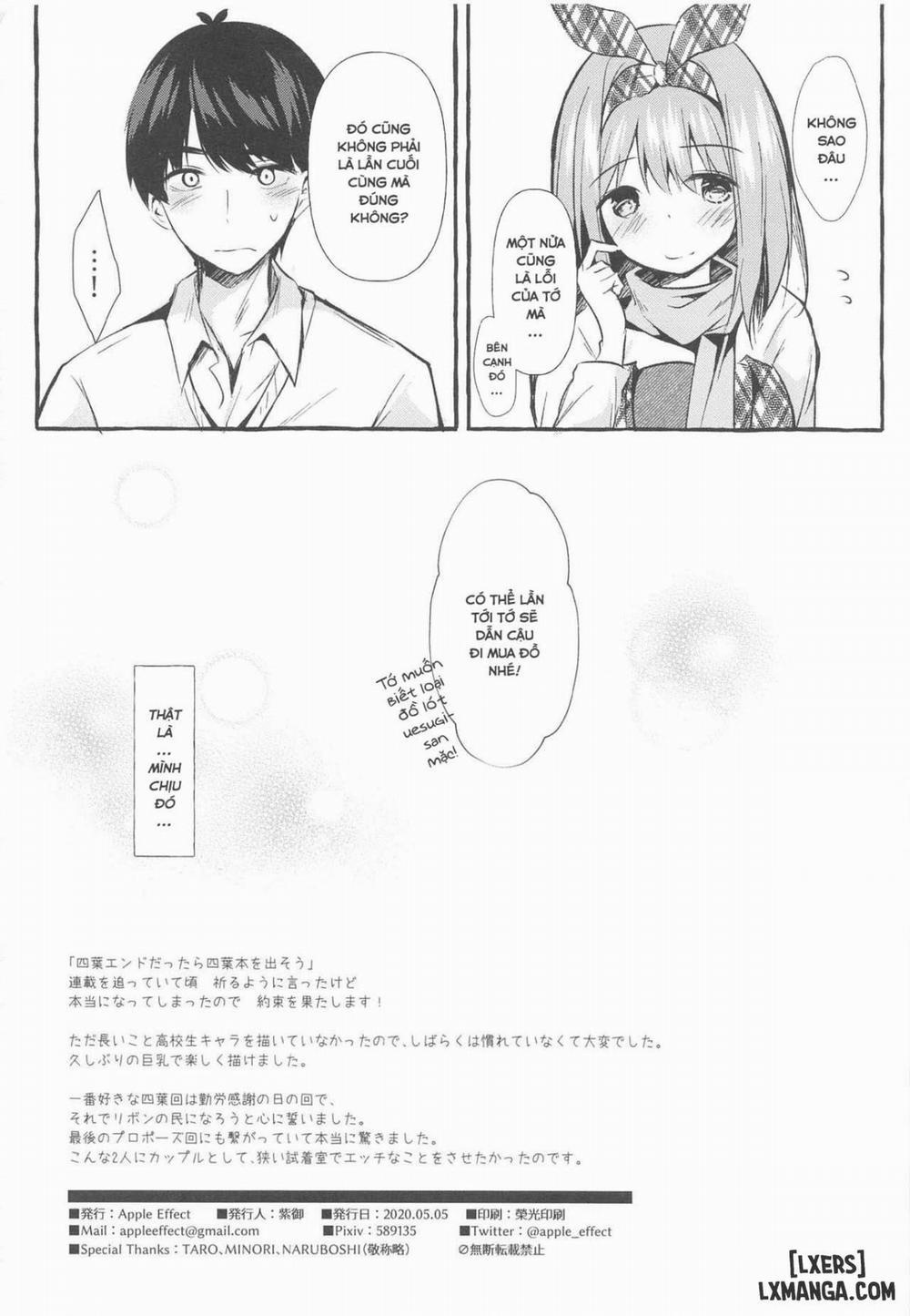 Yotsuba to Shichakushitsu de H Shiyo Oneshot trang 26