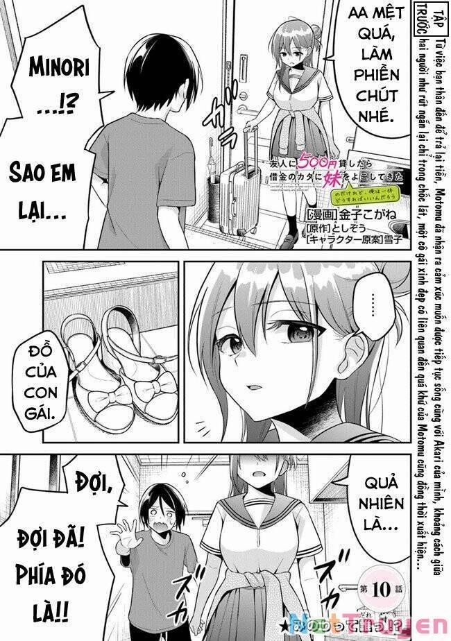 Yuujin Ni 500 Yen Kashitara Shakkin No Kata Ni Imouto Wo Yokoshitekita No Dakeredo, Ore Wa Ittai Dou 10 trang 1